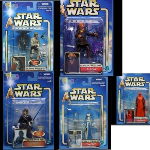 Hasbro Star Wars SAGA 3.75 Inch Plo Koon Han Solo Dolls Action Figure Toys Cartoon Model Collection Kid Gift Attack of the Clone
