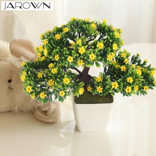 Artificial flower plant potted bonsai fake flower plant pine trees for wedding christmas home decoration