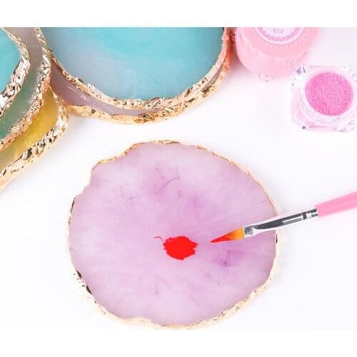 Resin Makeup Mixer Nail Art Polish Mixing Plate Foundation Coloring Palette