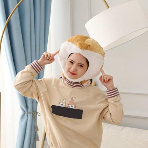 Cute Girl Plush Hat Cap Piggy Hippo Corgi Butt Doll Headgear Costume Headgear Cap Cosplay Costume Party Dress Up Photo Prop