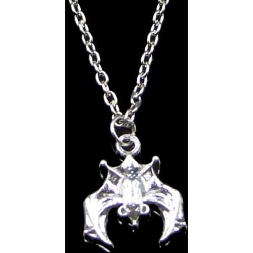 Fashion 20*17mm Bat Vampire Dracula Pendant Necklace Link Chain For Female Choker Necklace Creative Jewelry party Gift