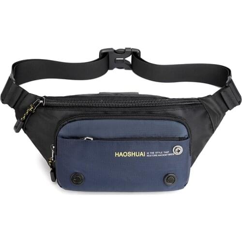 Weysfor Fashion Waist Bags Men Women Casual Nylon Waist Packs Hot Unisex Belt Bag Fanny Pack Travel Storage Chest Bags Leg Bag