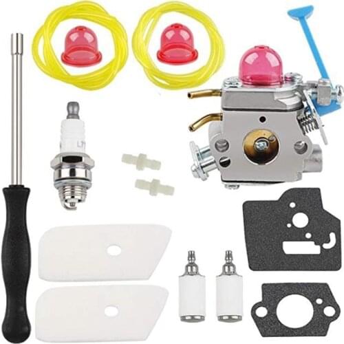NEW-128LD Carburetor Air Filter Tool Fuel Line Filter Carb Tune Up Kit for Husqvarna Trimmer Edger 28Cc 128C 128L 128R