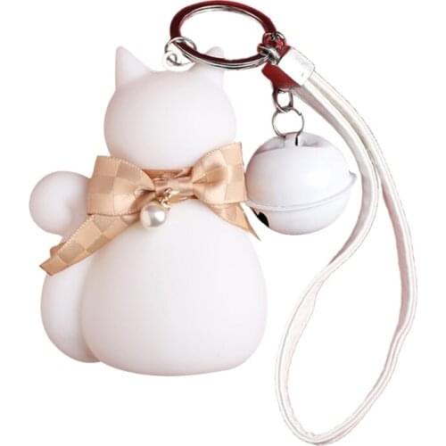 New Cute Lucky Cat Keychains Cartoon Lovely Fortune Cat Car Key Chain Girl Bag Pendant Key Ring Student Lovers Holidays 69HE