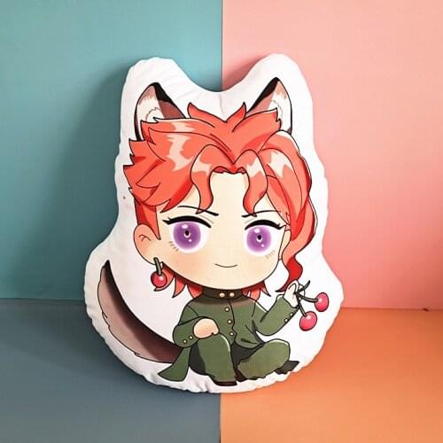 10/40cm Kakyoin Noriaki Plush Doll Anime JoJos Bizarre Adventure Kakyouin Noriaki Soft Stuffed Doll Kakyoin Tenmei Plush Pillow