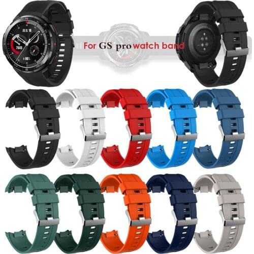 For Huawei Honor GS Pro Silicone Strap Fashion Sport Replacement Watch Wrist Band For Honor GS Pro Strap Adjustable Watchbands