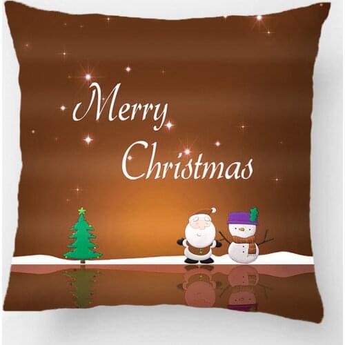 Merry Christmas Snowman And Santa Throw Pillow Case Decorative Cushion Cover Pillowcase Customize Gift By Lvsure For Sofa Seat