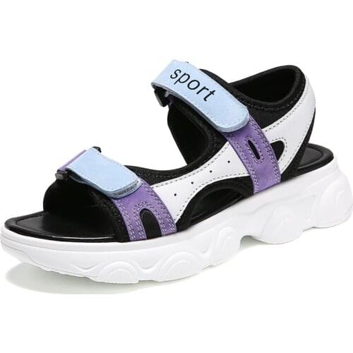 2021 New Open-toed Women Sport Sandals Wedge Hollow Out Women Sandals Outdoor Shoes Women Beach Summer Shoes