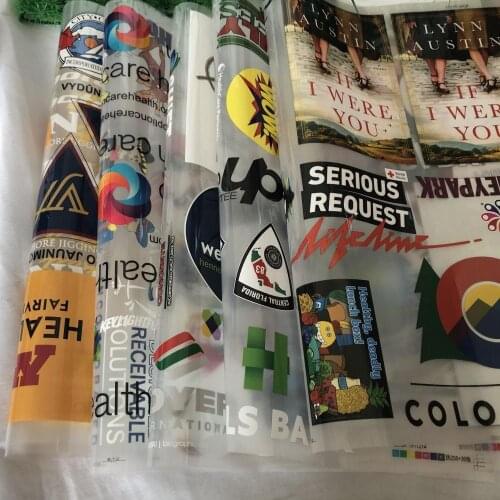 Heat transfer sticker custom logo label heat transfer print for t shirts