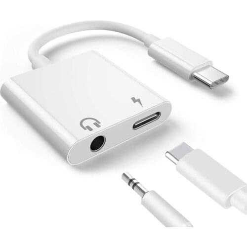 USB Type C Sound Card Audio Adapter Type-C to 3.5mm Jack Earphone Audio Converter Cable for for Phone Macbook PC Laptop