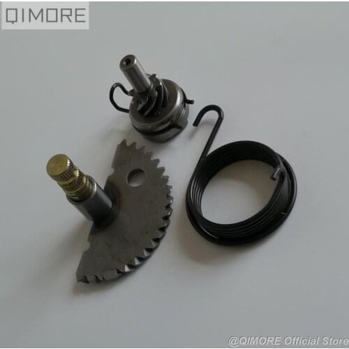 20-tooth Kick Starter Shaft + 8-tooth Idler Gear + Kick Starter Spring for 4 stroke scooter moped 139QMB 147QMD GY6 50 60 80 CC