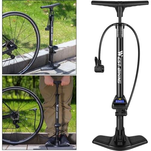 High Pressure Standing Floor Pump Gauge Balloon Inflator Pumps