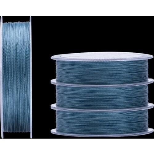 High quality 4 strands PE fishing line 100 meters strong strength anti bite wear resistant fishing lure sub line 2pcs/lot