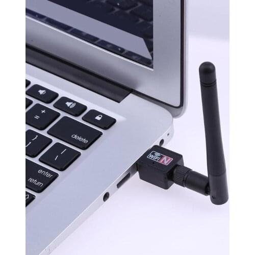 ALLOYSEED 300Mbps Mini USB 2.0 Wifi Adapter Wifi Router Wireless Adapter Network LAN Card with 802.11n 5dBi Antenna