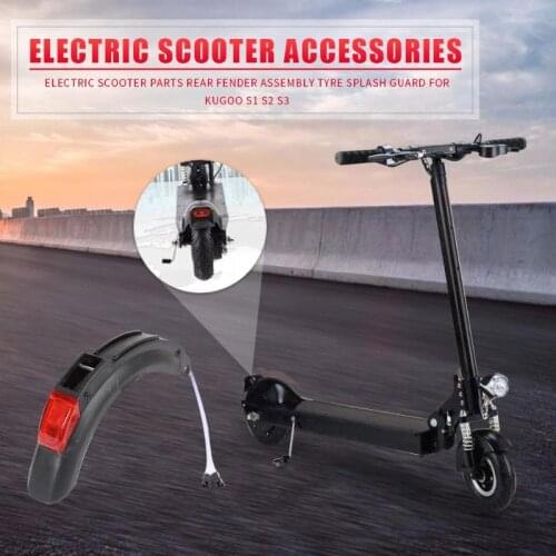 Scooter Back Mudguard Assembly Rear Tire Splash Fender Rear Fender Replacement for S1 S2 S3 Electric Scooter Skateboard Parts