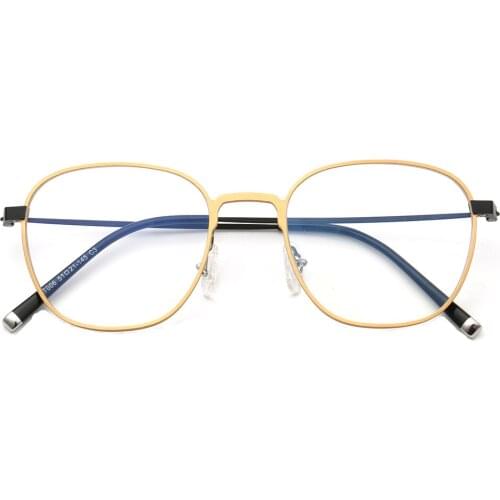 Women Classic round glasses frames men business light Aluminum Titanium eyeglass frame Rx Spectacles square eyeglasses Frames