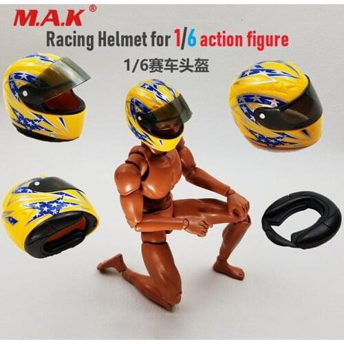 1:6 Racing Helmet for 1/6 Scale Action Figure Scene accessories Model