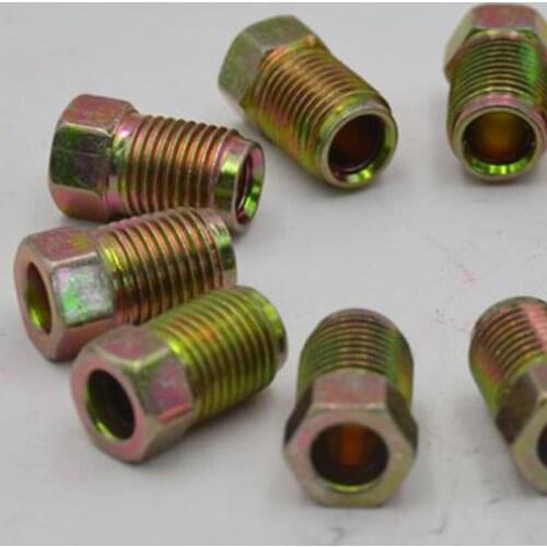 10x Brake Pipe Screw Wear-resistant for Braking Steel Tube Brakes Parts