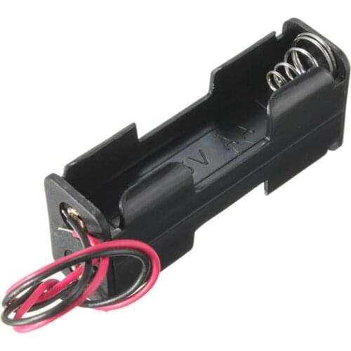 2-Section NO.5 Back-To-Back Battery Box With Wire 2-Slot 2 x AA Battery Back To Back Holder Case Box With Leads Battery Charger