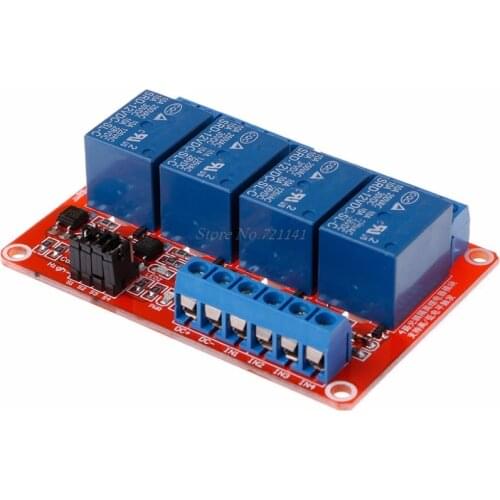 12 V 4 Channel Relay Module with Optocoupler Isolation Supports High Low Trigger Dropship