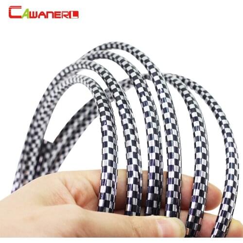 Cawanerl 6 Meter 240" Car Styling Air Conditioner Outlet Vent Door Guard Bumper Grille Auto Decoration Chrome Trim Strip Sticker