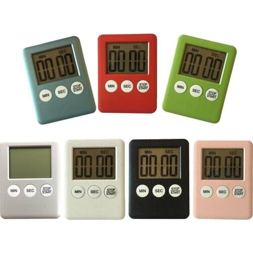 Fancys Store Digital LCD Kitchen Cooking Timer Countdown Alarm Magnet Clock Electronic Cooking Count Up Boiled Eggs Tools Clock