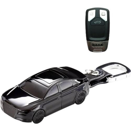 Latest Car Key Case is Suitable For Audi Car Key Protection Cover A6L A4L A5 A7 A8L Q5 S5 Q7 Car Shape Key Case Key Case Pendant