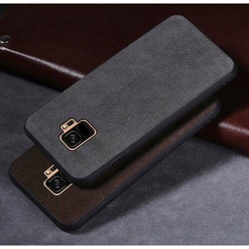 Phone Case For Samsung Galaxy S7 S8 S9 Plus Note 8 9 Case Suede leather Cover For galaxy a3 a5 a7 2017 j3 j5 j7 a8 2018 Case