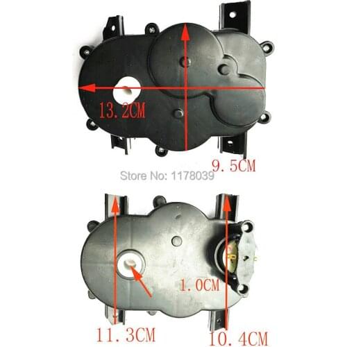 Childrens electric car dc motor,1 pair Turn Direction 6V 12V DC motor,electric motor black gear boxes,J17579