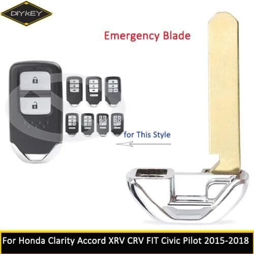 DIYKEY 2x Insert Emergency Blade for Honda XRV CRV Fit Civic Pilot Clarity Accord 2015 2016 2017 2018 Smart Proximity Car Key