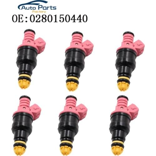 6 PCS New Fuel injector For BMW 328I 328IS 528I M3 Z3 E36 E39 E38 2.8 3.2L L6 0280150440 13641703819