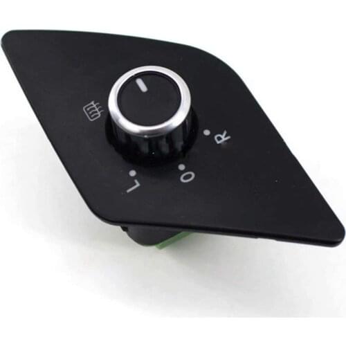Chrome Rear Mirrors Adjustment Knob Switch Heating Fold 16D959565 Fit VW Jetta MK6 2011-2014