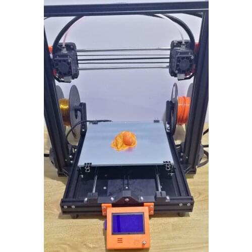 INZI3d 2020Newest IDEX 3d printer Full Fold Kit Diy Clone Prusa i3 MK3S Up to BCN3D Independent Dual Extruder/Z All Metal Frame