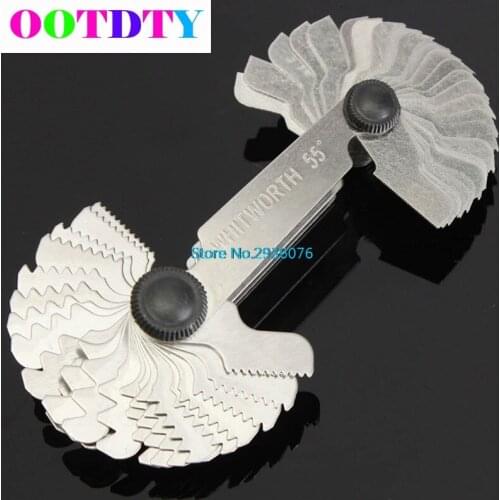 Steel Thread Measuring Gage Metric Whitworth Screw Pitch Gauge 60 Degree APR28_20