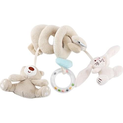 Soft Infant Crib Bed Stroller Toy Spiral Baby Toy For Newborns Car Seat Educational Rattle Baby Towel Education Toys 0 12 months