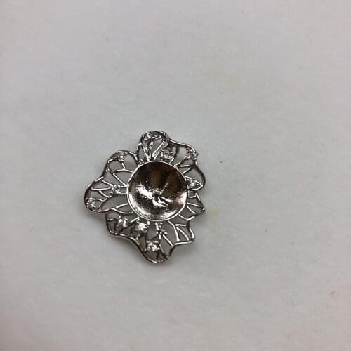 Charm Pendant Base Mountings Findings Jewelry Settings Accessories Parts for Pearls Beads Crystal Agate Coral Jade