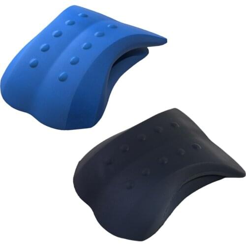 Memory Foam Back Traction Lumbar Support for Office Cramping Lower Back Pain Stretcher Deck Herniated Disc Decompressor Relief