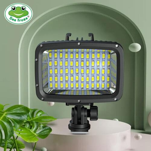 Potable Waterproof Camera Flash Light Underwater 40m Diving Photography Fill Light 1800LM Rechargeable Battery Camera Accessory