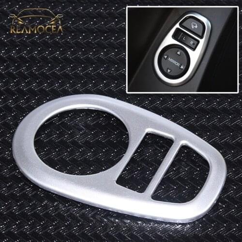 Reamocea For Hyundai Creta ix25 2015 2016 Chrome Rear View Side Mirror Adjustment Panel Switch Button Knob Control Cover Trim