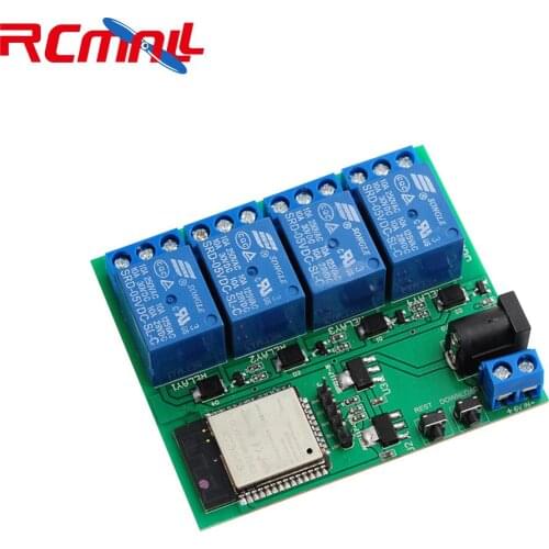 ESP32S 4 Channel Wifi Bluetooth Relay Module IOT Phone APP Control, Support for Android APP for Smart Home DIYMall