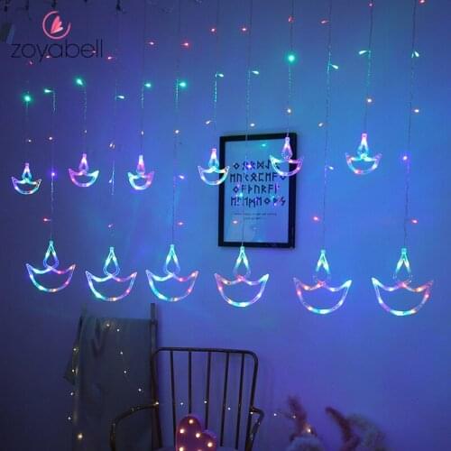 Fairy LED Curtain Lights String Christmas Indoor Anchor Garland Lights for Holiday Wedding Party Decoration Light 220V EU Plug