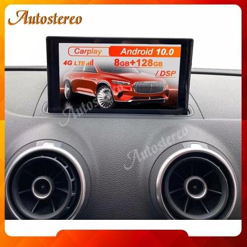 Foldable For Audi A3 2014-2017 Android 10 128 Car GPS Navigation Multimedia Player Car Auto Stereo Radio Tape Recorder Head Unit