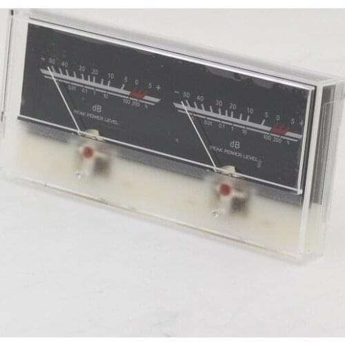 VU Meter Head Power Discharge Level Front DB Sound Pressure Audio Power Watch White Backlight P-59WTC