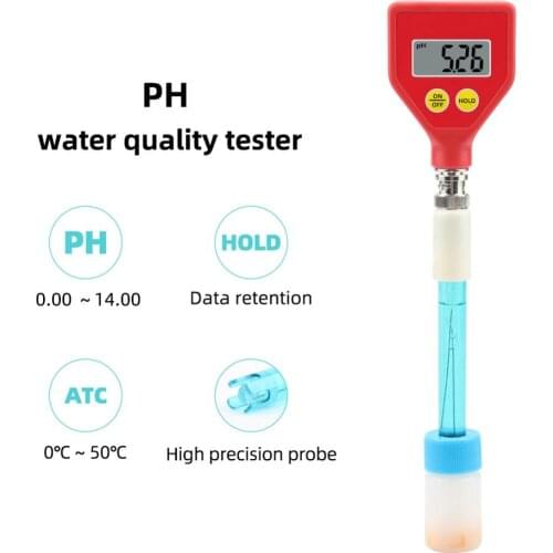 Yieryi Digital PH-98106 PH Checker Professional PH Meter Portable PH Analyzer Tester ATC for Aquarium, Hydroponics, Laboratory