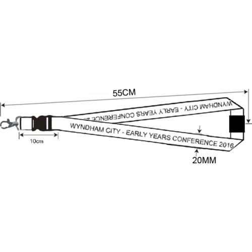 1000 Pieces OEM Custom-made Work card Safety Clasp Hanging Belt Work Hang Rope With Safety Clasp L21.7 x W0.79 inches