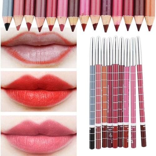 1Pcs Multi-functional Lipliner Pencil Waterproof Long Natural Lasting Lip Eye Brow Pens Professional Cosmetic Makeup Tools