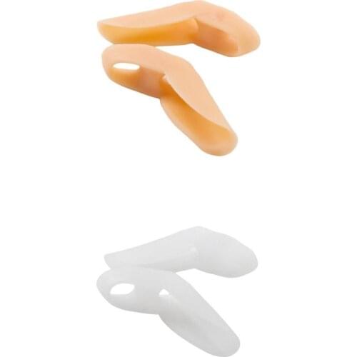 2 Pairs Bunion Corrector Bunionette Gel Toe Separators for Little/Pinky Toe