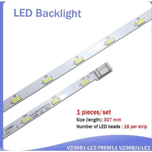 2pcs LED backlight strip for TH-24A403DX T24D310EX 24MT45D 22MA31D 24MT47D 24MT40D 24MT49U 24E510E 24LB451B UN24H4500 UN24H4500