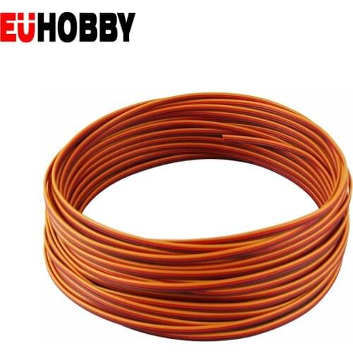 22AWG wire Cable 1M 3 way Servo line lead servo extension cable Flexible wire is suitable for JR Futaba RC model accessories