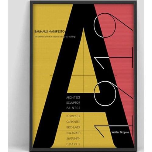 Bauhaus Weimar 1923 Exhibition Print Herbert Bayer Poster Walter Gropius Bauhaus Wall Art Matisse For Home Decor
